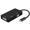 Adaptador Aisens A109-0343/ USB Macho - DVI Hembra/ VGA Hembra / HDMI Hembra