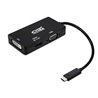 Adaptador Nanocable 10.16.4301-BK/ USB Macho - VGA Hembra/ DVI Hembra/ HDMI Hembra