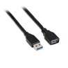 Cable Alargador USB 3.0 Aisens 105-0041/ USB Macho - USB Hembra/ 1m/ Negro