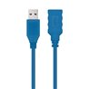 Cable Alargador USB 3.0 Nanocable 10.01.0902-BL/ USB Macho - USB Hembra/ 2m/ Azul