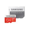 Tarjeta de Memoria Samsung EVO Plus 64GB microSD XC con Adaptador/ Clase 10/ 100MBs