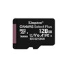 Tarjeta de Memoria Kingston CANVAS Select Plus 128GB microSD XC/ Clase 10/ 100MBs