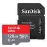 Tarjeta de Memoria SanDisk Ultra Android 128GB microSD XC UHS-I con Adaptador/ Clase 10/ 100MBs