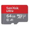 Tarjeta de Memoria SanDisk Ultra 64GB microSD XC I/ Clase 10/ 120MBs