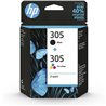 Cartucho de Tinta Original HP nº305 Multipack/ Negro/ Tricolor