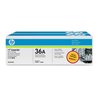 Tóner Original HP nº36A Multipack/ 2x Negro