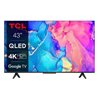 Televisor TCL QLED 43C631 43'/ Ultra HD 4K/ Smart TV/ WiFi