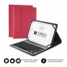 Funda con Teclado Subblim Keytab Pro Bluetooth para Tablets de 10.1" a 10.8", color Roja