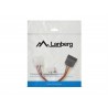 Cable Lanberg alimentación molex macho a sata hembra 15 cm