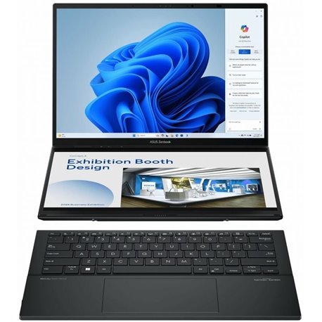 Portátil Asus ZenBook Duo OLED UX8406MA-PZ255W Intel Core Ultra 9-185H/ 32GB/ 1TB SSD/ 14'+14' Táctil/ Win11