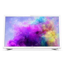 TV LED ULTRAPLANO PHILIPS 24PFS5603 - 24'/60CM FHD 1920X1080 - PIXEL PLUS HD - ALTAVOCES 6W - 2XHDMI - USB - COLOR BLANCO BRILLA