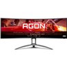 Monitor Gaming Ultrapanorámico Curvo AOC Agon AG493UCX2 48.8'/ Dual QHD/ 1ms/ 165Hz/ VA/ Multimedia/ Negro