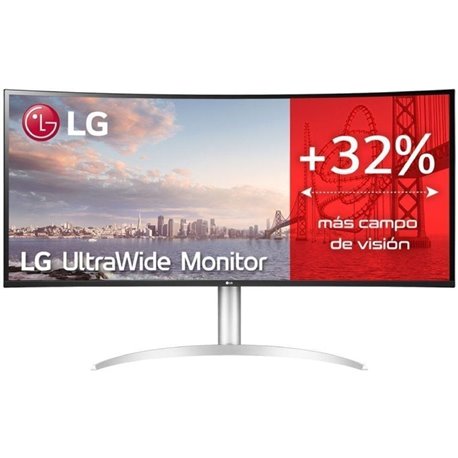 Monitor Profesional Ultrapanorámico Curvo LG 40WP95CP-W 39.7'/ 5K2K/ Multimedia/ Regulable en altura/ Plata