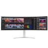 Monitor Gaming Ultrapanorámico Curvo LG UltraGear 49WQ95C-W 49'/ Dual QHD/ Multimedia/ Regulable en altura/ Blanco