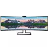 Monitor Profesional Ultrapanorámico Curvo Philips 499P9H 48.8'/ Dual QHD/ Webcam/ Multimedia/ Regulable en altura/ Negro