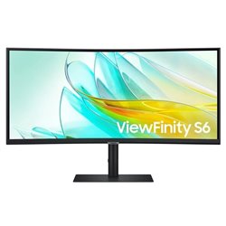 Monitor Profesional Ultraparonámico Curvo Samsung ViewFinity S6 S34C652UAU 34'/ UWQHD/ Multimedia/ Negro