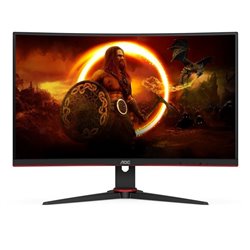 Monitor Gaming Curvo AOC C27G2ZE/BK 27'/ Full HD/ 1ms/ 240Hz/ VA/ Negro y Rojo