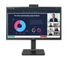 Monitor Profesional LG 24BP75CP-B 23.8'/ Full HD/ Webcam/ Multimedia/ Regulable en altura/ Negro