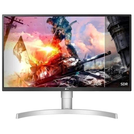 Monitor Gaming Polivalente LG 27UL550P-W 27'/ 4K/ 5ms/ 60Hz/ IPS/ Regulable en altura/ Plata