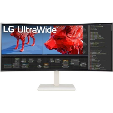 Monitor Profesional Ultrapanorámico Curvo LG UltraWide 38WR85QC-W 37.5'/ WQHD+/ Multimedia/ Blanco