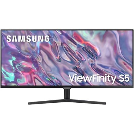 Monitor Profesional Ultraparonámico Samsung ViewFinity S5 S34C500GAU 34'/ UWQHD/ Multimedia/ Negro