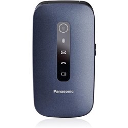 Teléfono Móvil Panasonic KX-TU550 para Personas Mayores/ Azul