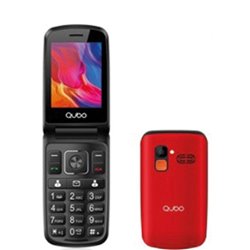 Teléfono Móvil Qubo P-210NWRD para Personas Mayores/ Rojo