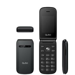 Teléfono Móvil Qubo X-209BKMKII para Personas Mayores/ Negro