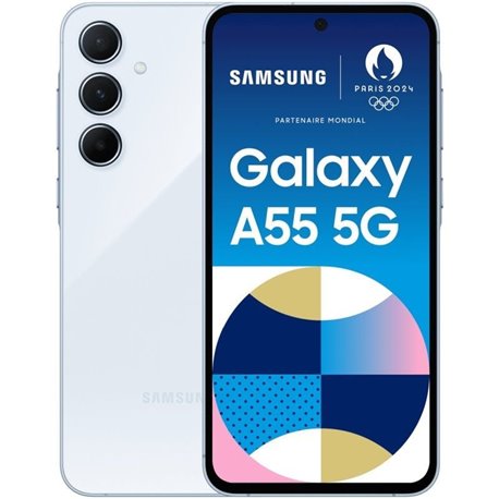 Smartphone Samsung Galaxy A55 8GB/ 128GB/ 6.6'/ 5G/ Azul Cielo