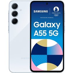 Smartphone Samsung Galaxy A55 8GB/ 256GB/ 6.6'/ 5G/ Azul Cielo