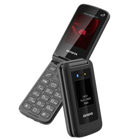 Teléfono Móvil Aiwa FP-30-4G BK para Personas Mayores/ Negro