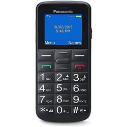 Teléfono Móvil Panasonic KX-TU110EXB para Personas Mayores/ Negro