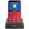 Teléfono Móvil Panasonic KX-TU155EXRN para Personas Mayores/ Rojo