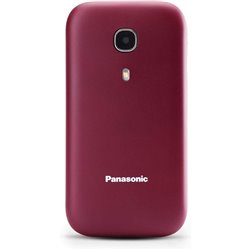 Teléfono Móvil Panasonic KX-TU400EXR para Personas Mayores/ Rojo Granate