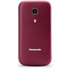 Teléfono Móvil Panasonic KX-TU400EXR para Personas Mayores/ Rojo Granate