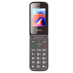 Teléfono Móvil Qubo X-247BKC para Personas Mayores/ Negro