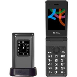 Teléfono Móvil Qubo X-28BKC para Personas Mayores/ Negro