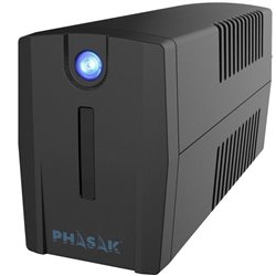 SAI Línea Interactiva Phasak Ottima 660 VA Interactive/ 660VA-360W/ 2 Salidas/ Formato Torre