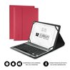 Funda con Teclado Subblim Keytab Pro Bluetooth para Tablets de 10.1'-10.8'/ Roja