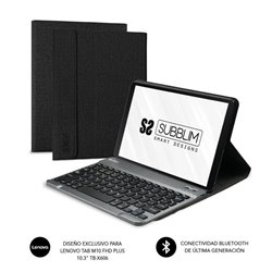 Funda con Teclado Subblim KeyTab Pro BT para Tablet Lenovo Tab M10 FHD Plus de 10.3'/ Negra